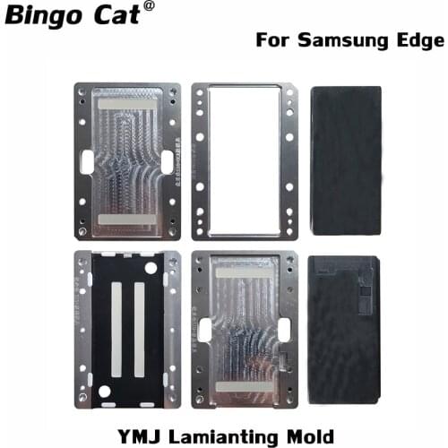YMJ Edge Laminating Mold For Samsung Galaxy S20 S10 5G S10 9 8 Plus Ultra Note 10 9 8plus Unbent Flex LCD Glass OCA Repair