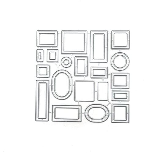 Julyarts Geometric Figure Metal Die Cut Craft Cutting Dies Card Making for Scrapbooking DIY Photo Album Card Making Decorative