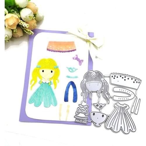 Julyarts Girl Metal Cutting Die Scrapbooking Dies DIY Scrapbooking Photo Album Cutting Dies Nouveau Arrivage