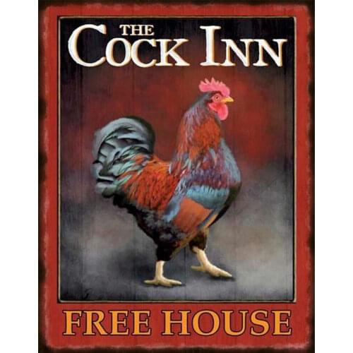 The Cock Inn OLD PUB BAR METAL TIN SIGN POSTER WALL PLAQUE VINTAGE RETRO