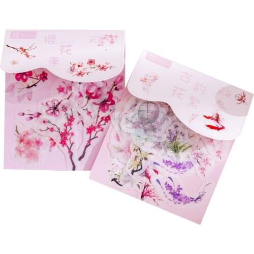 40 pcs/pack Green Plant Series Stickers Cactus Canteen Decorative Stationery Stickers Scrapbooking DIY Diary Album Stick Lable