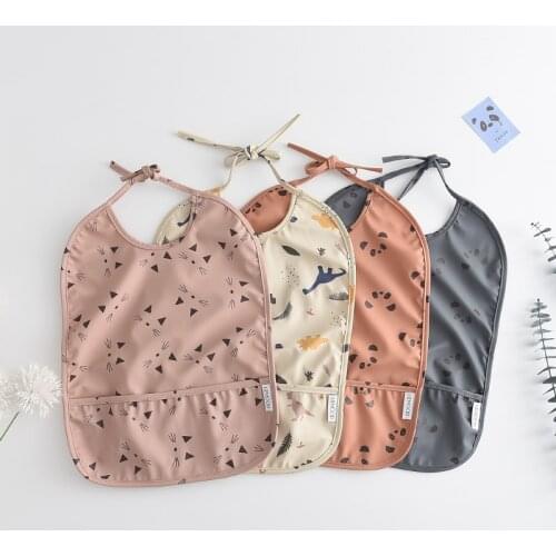 Toddler Baby Cartoon Dinosaurs Print Bibs Trend Newborn Girls Boys Cute Pattern Burp Cloths Infant Kid Multifunction Accessories