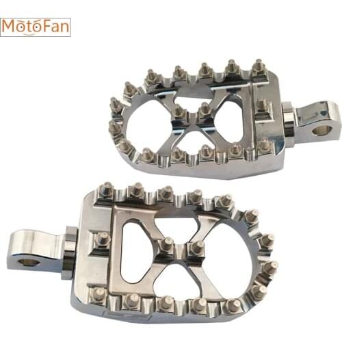 Highway Peg Front Rider Peg Offroad Wide Foot Pegs Pedals MX Rotating Style Fit For Harley Dyna Chopper Bobber