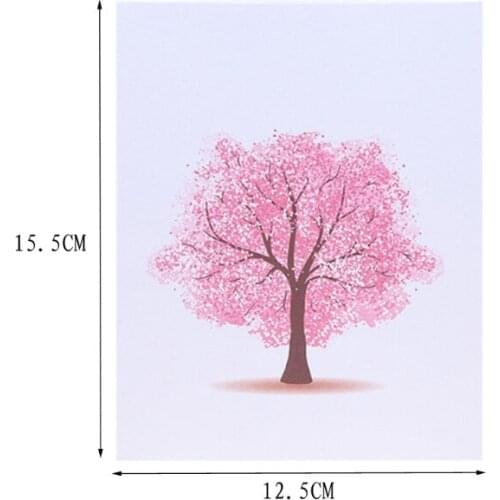 Peach Blossom Greeting Cards Handmade Birthday Wedding Invitation 3D Up Card Ju25 21 Dropshipping
