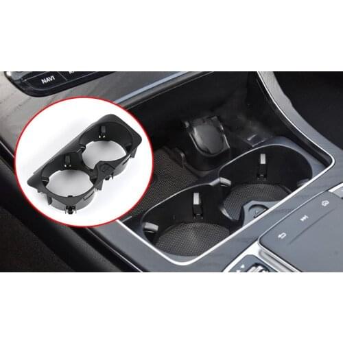 Cup Holder Car Interior Products Extendable Dual Cup Drink Holder for Mercedes Benz C/E/GLC Class W205 W213 2015-2021