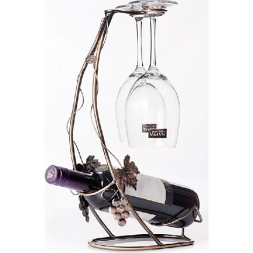 Wine Holders Wine Rack Bottle Rack Wine Glass Rack(Bronze) Bar Tools Bar Accessories Home Bars Wine Beer Bottle Bartender