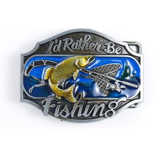 Simple and Elegant Fish Mens Belt Buckles for Men Women DIY Leather Craft Jeans Accessories Suitable for 4cm Width Belts