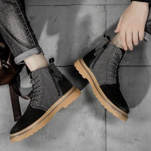 Work Boots Men Boots Boot Shoes Men Mens High Heel Casual Mens Work Canvas Chelsea Vintage Leather Western Cowboy Boty