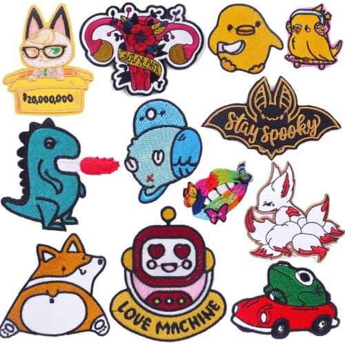 Cute Yellow Animals Patch For Clothing Animals Embroidered Patch Thermoadhesive Patches Iron On Patches On Clothes Appliques