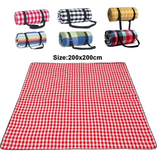 Camping Picnic Mat Outdoor Foldable Waterproof Mat Fashion Thicken Pad Breathable Soft Portable Caming Travel Beach Blanket