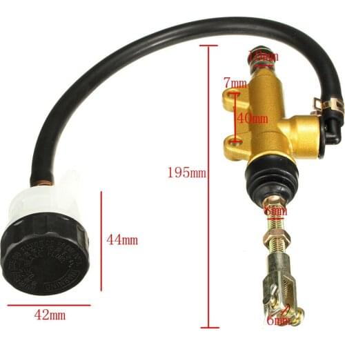 Universal For Motocross Dirt Pit Bike ATV Motorcycle Rear Brake Pump Hydraulic Master Cylinder