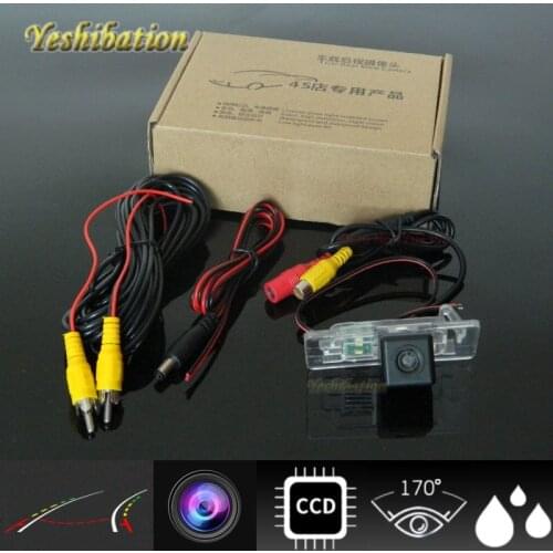 Yeshibation Car Dynamic Track HD night vision waterproof wide-angle rear view reversing Camera For Audi A1 2010~2015