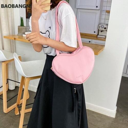 Small Leather Purses and Handbags Fresh Style Crossbody Bags for Women Small Handbags Tote Ladies Heart Hand Bags