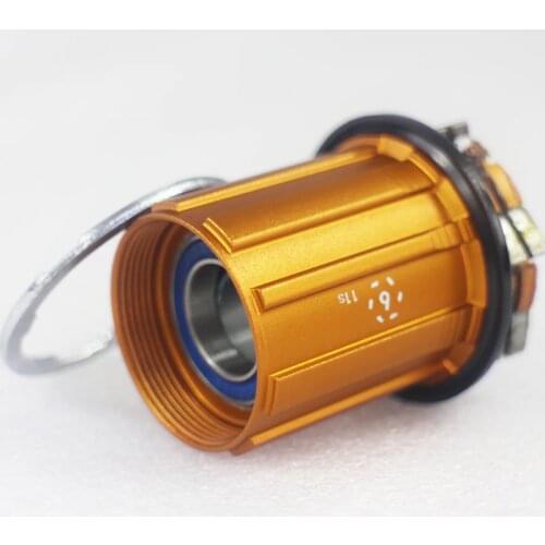 6 pawls Gold Cassette Body for SPEEDSAFE SS10 rear hub 9s 10s 11speed 11s Replacement freehub free hub body made in Taiwan