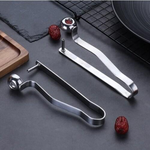 1PC Jujube Nuclear Remover Fruit Core cherry nuclear remover Seed Removal Squeeze Grip Hand Press Device Kitchen Accessories