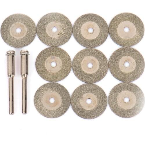 10pcs 35mmDremel Accessories Stone Jade Glass Diamond Dremel Cutting Disc Fit Rotary Tool Dremel Drills Tool Circular Saw Blades
