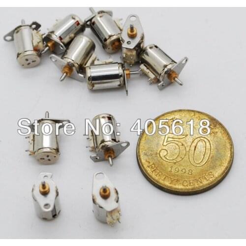 10PCS 4 Wire 2 Phase Miniature stepper motor D6mm x H8.5mm