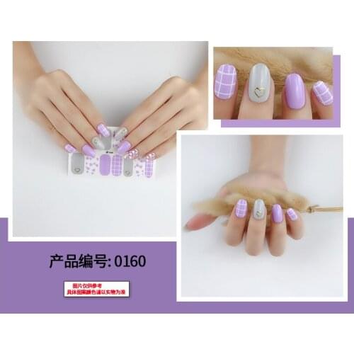 14 Stickers Floral Line Lattice Pattern Imitation Diamond 3D Nail Stickers Full Coverage DIY Self-Adhesive Nail Polish Nail Art