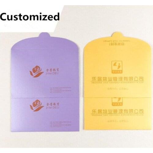 2000PCS/LOT Customized Colorful Envelope Can Print Name LOGO Photo