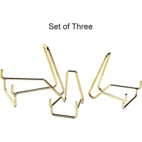 3PCS Metal Display Holder Rock Stand Decor Mineral Stone Rack Shopping Mall Cabinet Shelf Art Display Shelf