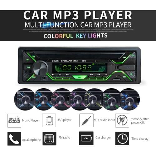 3010 Car Radio 1din Autoradio Aux Input Receiver Bluetooth Stereo Radio MP3 Multimedia Player Support FM/MP3/WMA/USB/SD Card