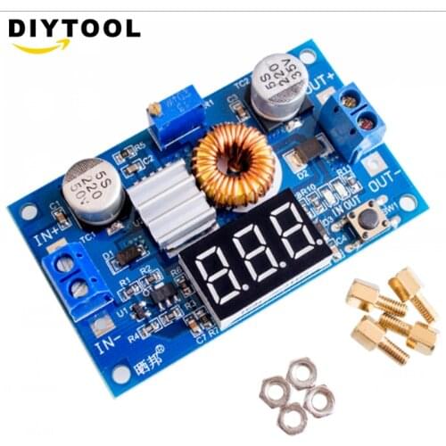 5A 75W XL4015 DC-DC Converter Adjustable Step-Down Module 4.0-38V to 1.25V-36V DIY Adjustable Power Supply