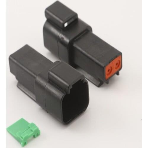 Free shipping 100SETS DT04-2P DT04-2S 2Pin Car Electrical Wire Connectors