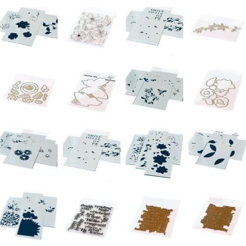 Flower New Metal Cutting Dies Stamps Scrapbook Diary Decoration Stencil Embossing Template DIY Greeting Card Handmade 2021