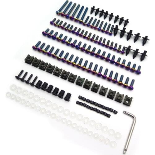 For Japanese Sportbike Honda Yamaha Suzuki Kawasaki KTM free shipping Complete Fairing Bolt Stainless Steel Washers Screws Nuts