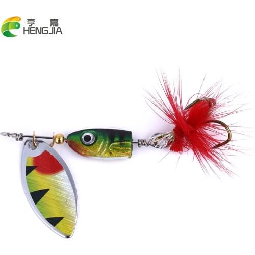 HENGJIA 1PC 4.5cm 7g isca artificial metal spinner trolling spoon fishing lures sequin wobble pesca fishing tackles