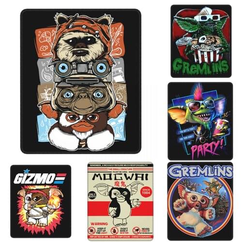 80s Horror Christmas Movie Lcon Mouse Pad Gremlins Gizmo Monster Gremlin Desk Mat Pads Rubber PC Table Decoration Cover