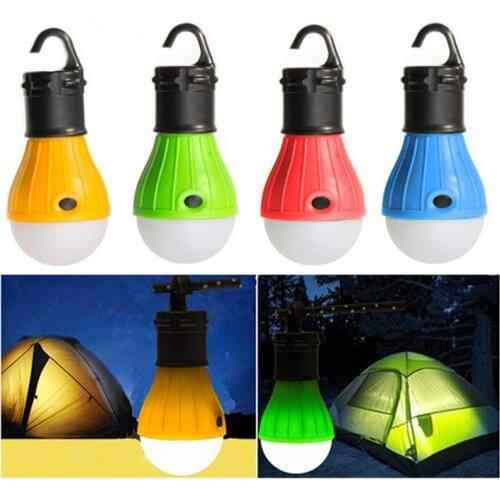 Mini Portable Lighting Waterproof Hanging Hook Flashlight LED Bulb Lantern Tent Light Camping Fishing Tools Emergency Lamp