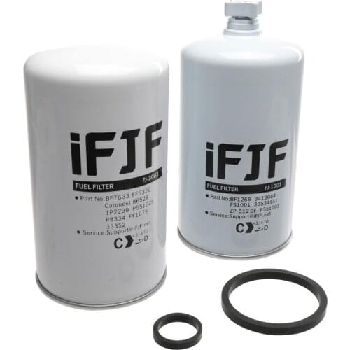 FS1001 FF5320 Fuel Filter Set for Cummins Diesel Engine Replace OEM 3413084 BF7633 FF5320