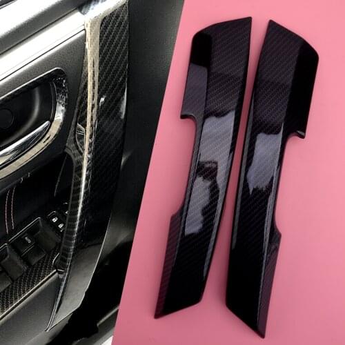 Car Door Handle Armrest Cover Trim Carbon Fiber Style ABS Fit For Toyota Corolla 2014 2015 2016 2017 2018