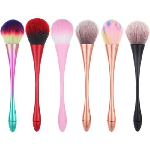 New Women Cosmetic Foundation Blusher Face Blush Powder Brushes Portable Soft Fiber Brush Makeup Tools 8452