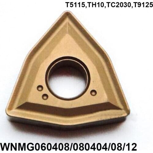 Original WNMG060408 WNMG080404 TH10 T5115 WNMG080408 TC2030 TH10 WNMG080412 T9125 WNMG Carbide Inserts Lathe Tools CNC