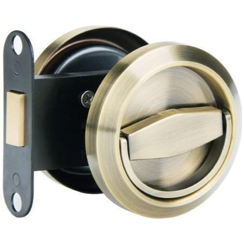 Hidden Door Locks Stainless Steel Handle Recessed Cabinet Invisible Pull Mechanical Outdoor Lock For Fire Proof Hardware