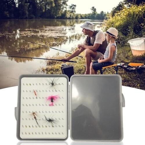 Triangular Foam Fly Fishing Hook Bait Fishing Tackle Box Waterproof Durable Wide Range of Uses Wear-resistant Anti-fouling