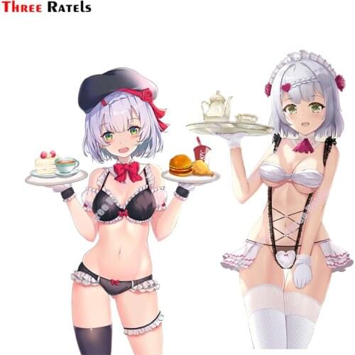 Three Ratels A813 Noelle Genshin Impact Sexy Waiter Style Girl Decals For Wall Decoration Vinyl Material Waterproof Protected