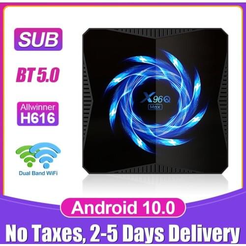 X96Q Max TV BOX Android 10 SUB Full HD Smart Tv Box 4K H616 Quad Core Media Player 2.4G/5G Wifi BT5.0 4GB 32GB 64GB Set Top Box