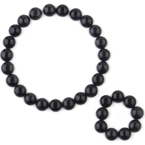 Xinyao 10pcs/lot 4mm 6mm 8mm 10mm 12mm Blue Sandstone Black And Blue Nature Stone Cabochon for DIY Jewelry Findings