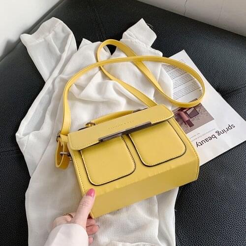 Womens Shoulder Bag 2020 2021 New luxury Designer Messenger Leather Fashion Shopping Trend Retro French Small Square Bag
