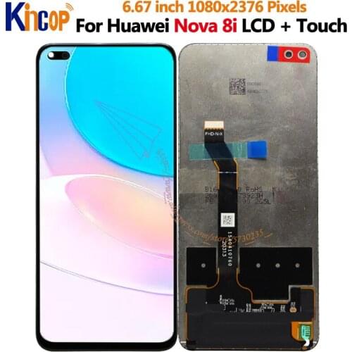 6.67" For Huawei nova 8i LCD Display Touch Glass Panel Screen Digitizer Assembly Pantalla For huawei nova 8i LCD Display