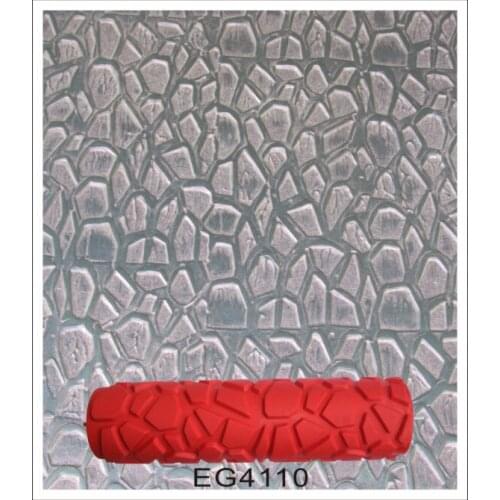 10 inch blue rubber roller wall decoration painting roller 10" DIY decorative wall paint roller without hand grip EG4110