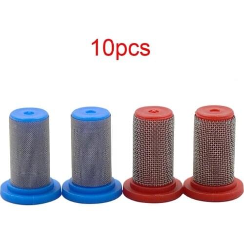 10Pcs Landbouw Pesticide Spray Nozzle Lekkage Preventie Filter Element Rvs Zeef 50/100 Mazen Filtratie