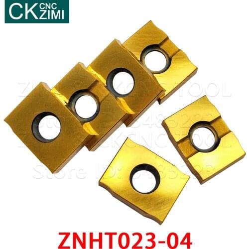 10pcs ZNHT ZNHT023-04 Indexable three-sided blades inserts Slotting side milling tools Grooving milling inserts CNC lathe tools