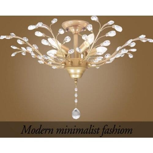 American K9 crystal chandelier ceiling Mediterranean minimalist home crystal chandelier Tree chandelier ceiling lamp led fixture