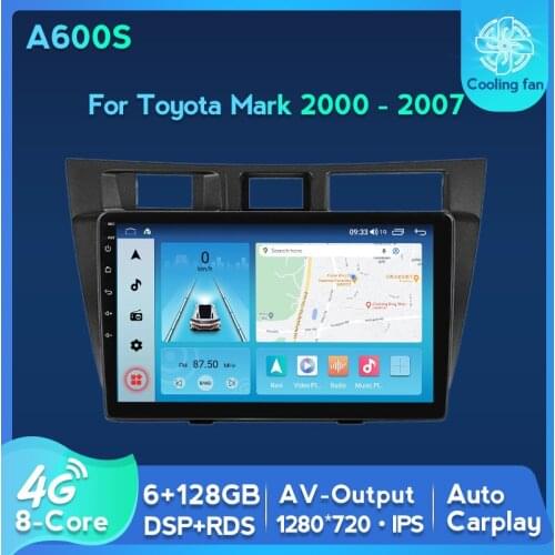 HD 1280*720 DSP Android 11 for Toyota Mark 2000-2007 Car Radio Multimedia Video Player GPS Navigation 2 Din