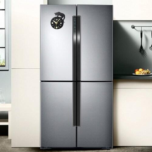 Kitchen Fridge Cats Clock Mini Lovely Kitten Creatived Magnet Suction Clock NW