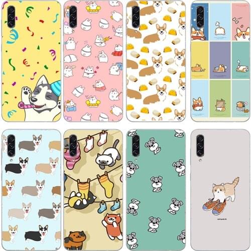 Cartoon cute dog phone Case For Samsung Galaxy S20 A71 30s 51 10 70 20 40 20s 31 10s A7 A8 2018 Cover